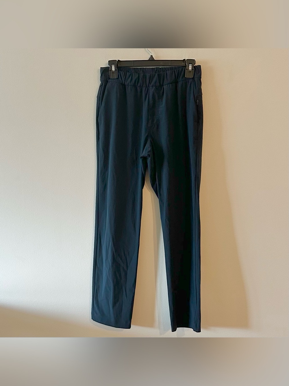 Vuori Miles Ankle Pants S? Performance Stretch Elastic Waist Ink Navy Blue